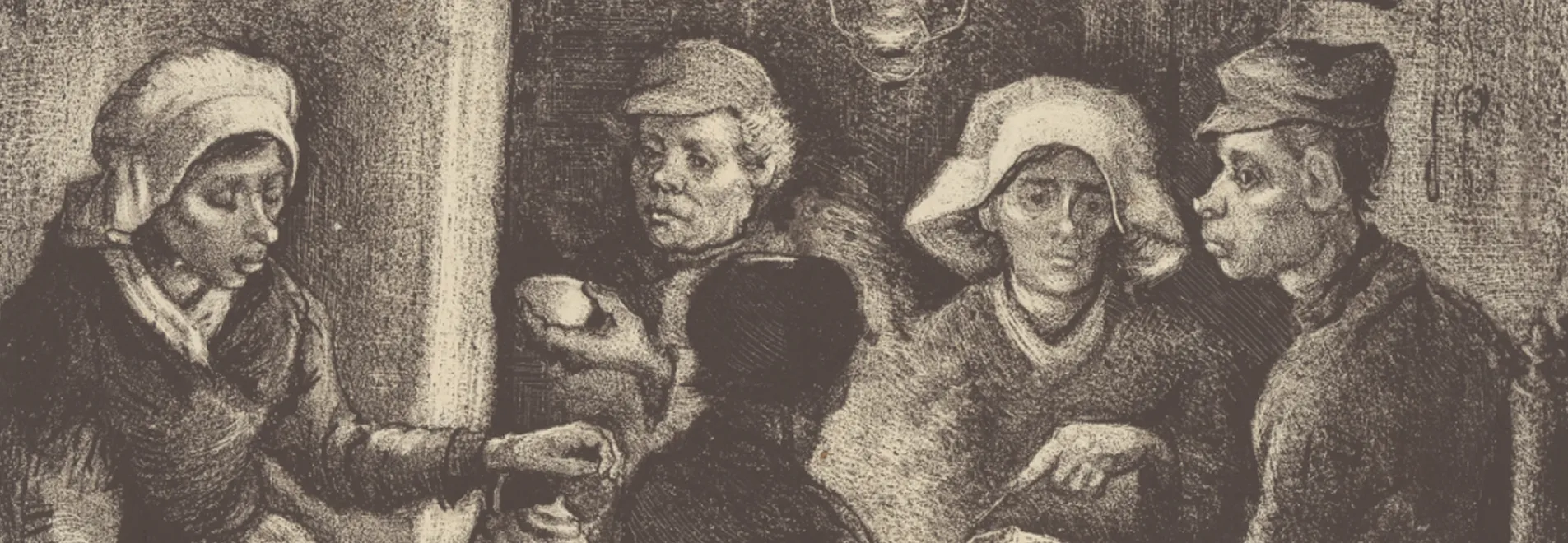 《じゃがいもを食べる人々》フィンセント・ファン・ゴッホ