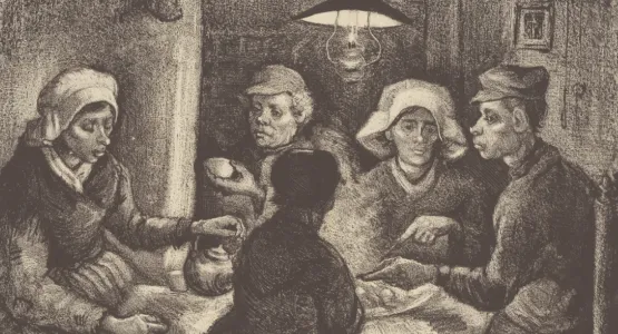 《じゃがいもを食べる人々》フィンセント・ファン・ゴッホ