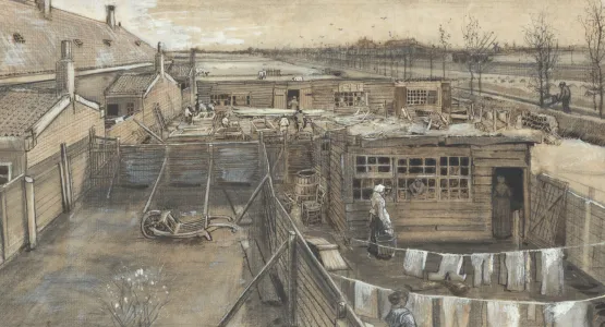 《大工の仕事場と洗濯場》フィンセント・ファン・ゴッホ