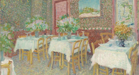 《レストランの室内》フィンセント・ファン・ゴッホ