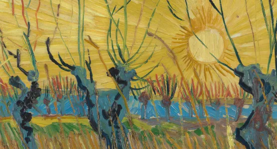 《夕暮時の刈り込まれた柳》フィンセント・ファン・ゴッホ