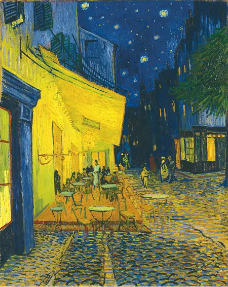 フィンセント・ファン・ゴッホ《夜のカフェテラス（フォルム広場）》