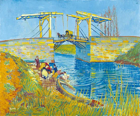 フィンセント・ファン・ゴッホ《アルルの跳ね橋（ラングロワ橋）》